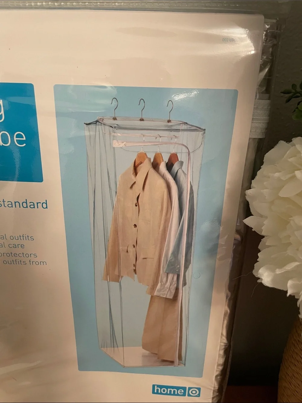 New Target Closet Hanging Wardrobe Clear Vinyl